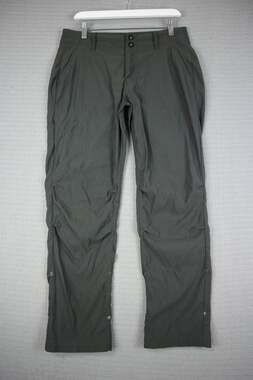 prAna Halle Roll Up Hiking Pants Charcoal Grey Womens Size 12 Regular